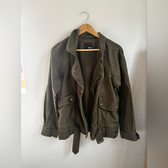 ARTIZIA | Wilfred free Army green belted jacket | size xs - Picture 3 of 5